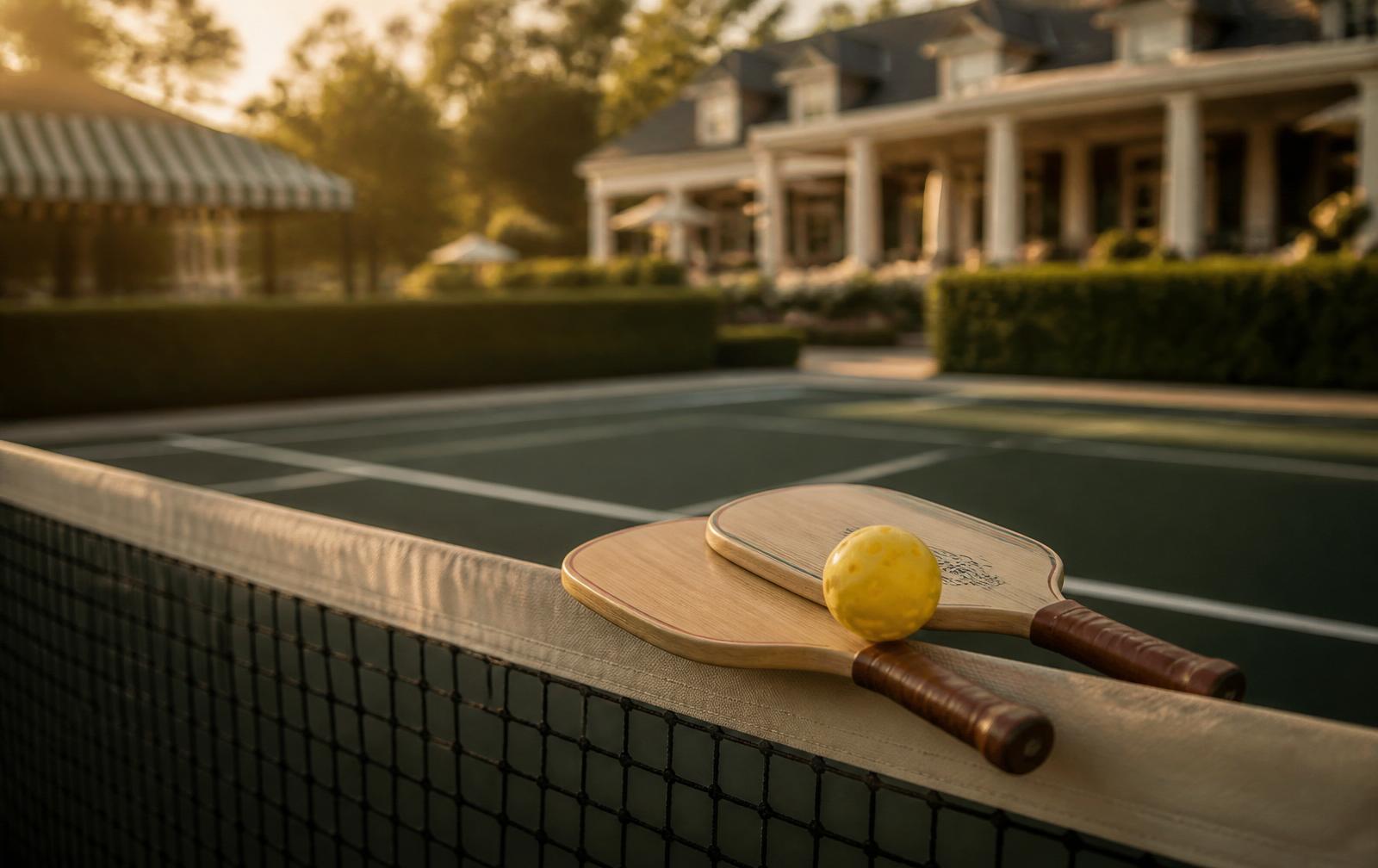 Indoor pickleball court
